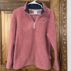 Pink quarter zip